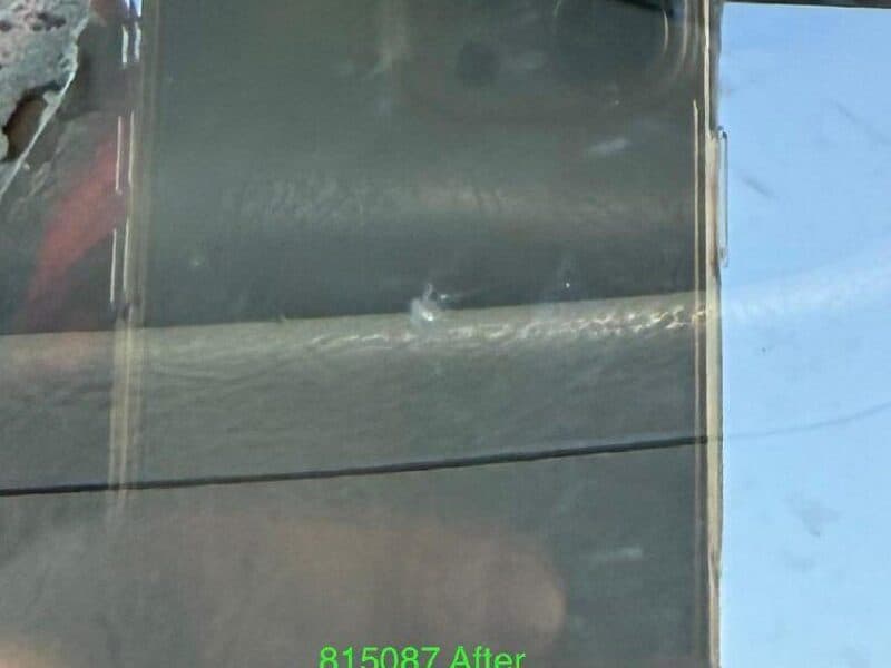 Half-Moon Chip Repair — after repair