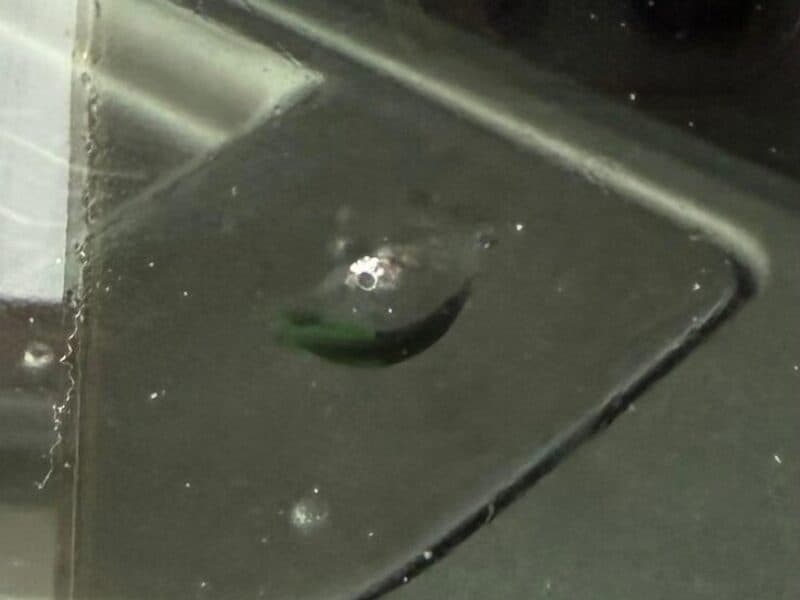 Stone Break Repair — before repair